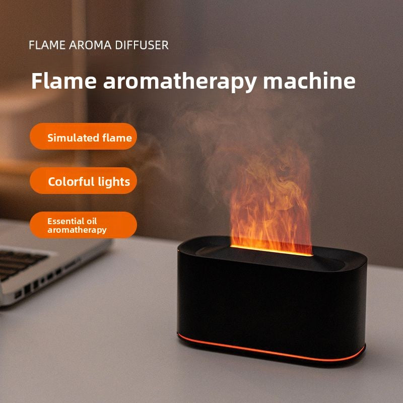 Colorful Flame Aromatherapy Humidifier with Ambient Light