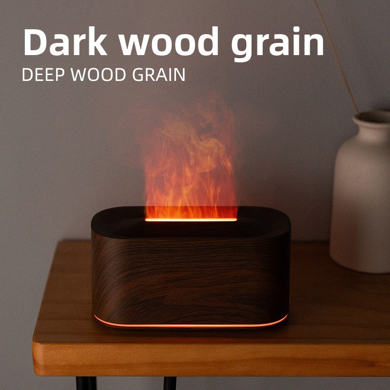 Colorful Flame Aromatherapy Humidifier with Ambient Light