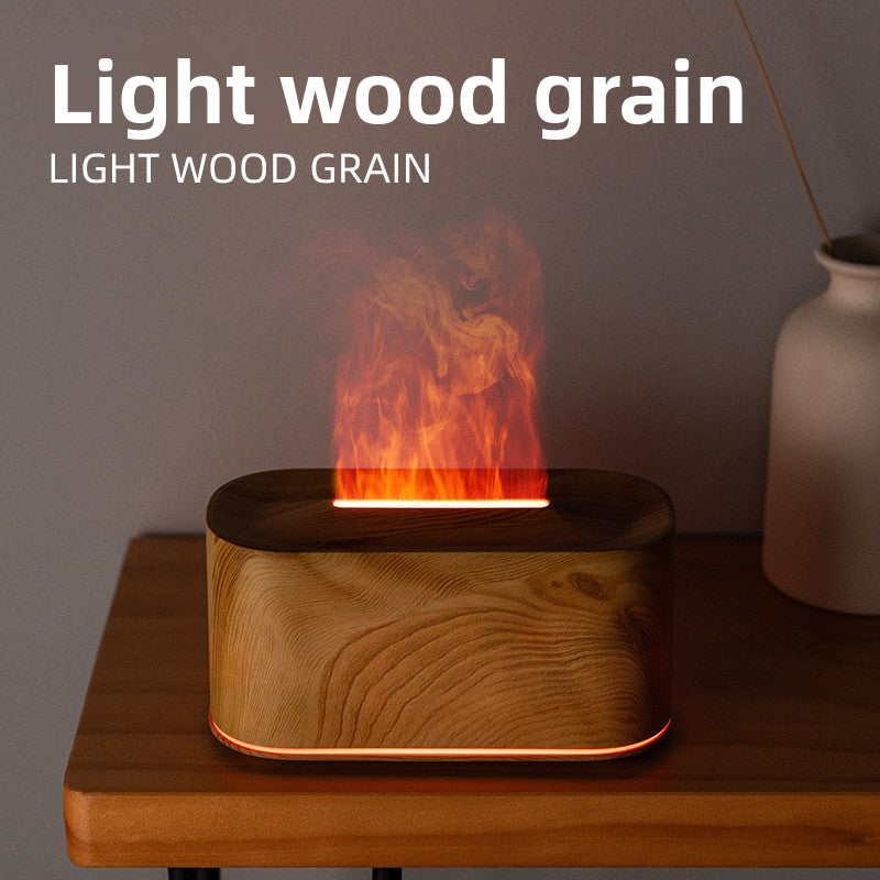 Colorful Flame Aromatherapy Humidifier with Ambient Light
